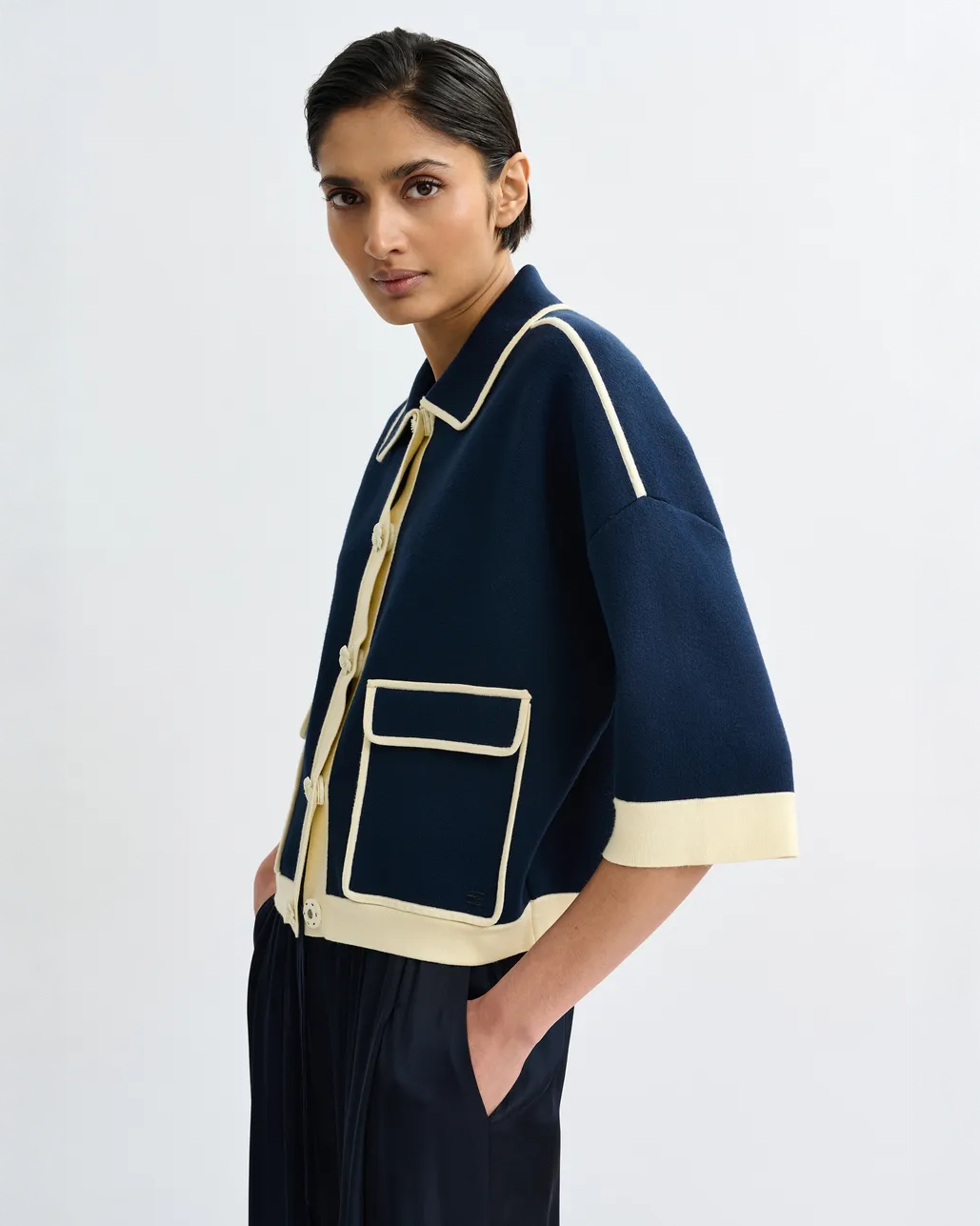 Jugly Knit Cardigan - Classic Navy