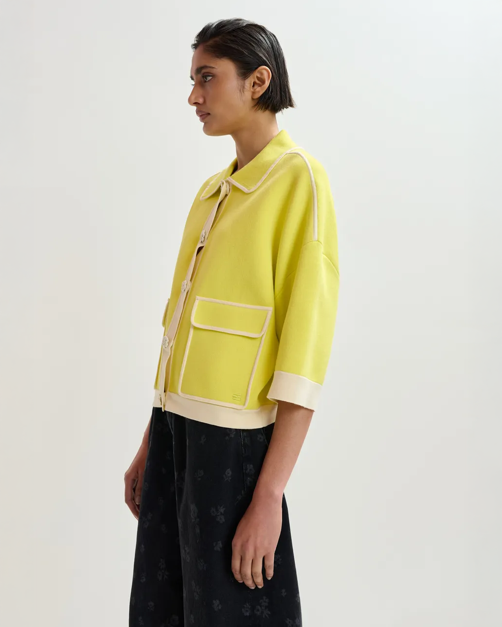 Jugly Knit Cardigan - Lemon Squeeze