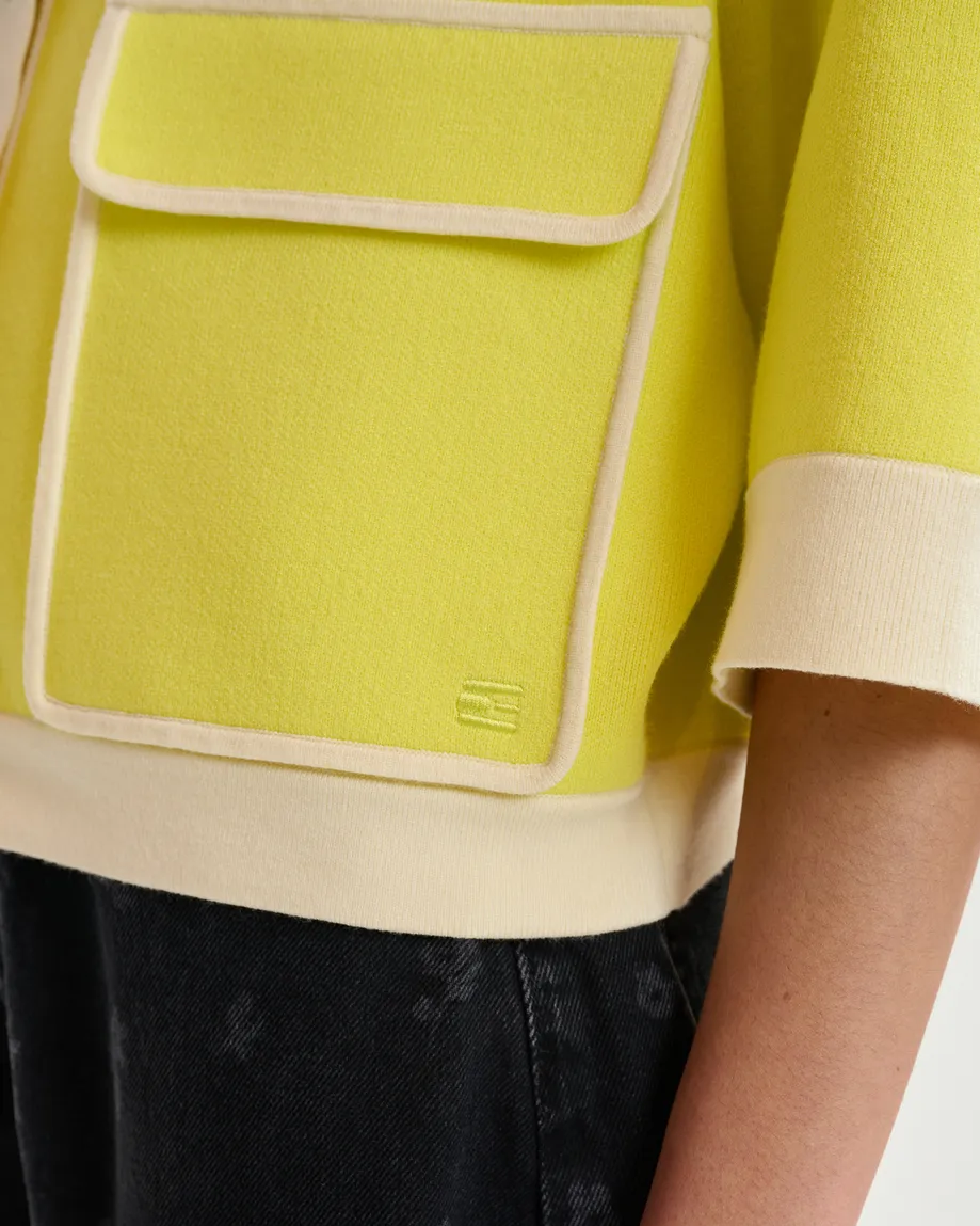 Jugly Knit Cardigan - Lemon Squeeze