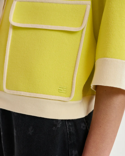 Jugly Knit Cardigan - Lemon Squeeze