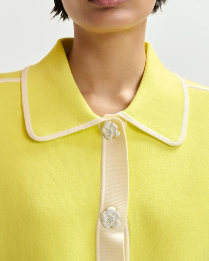 Jugly Knit Cardigan - Lemon Squeeze