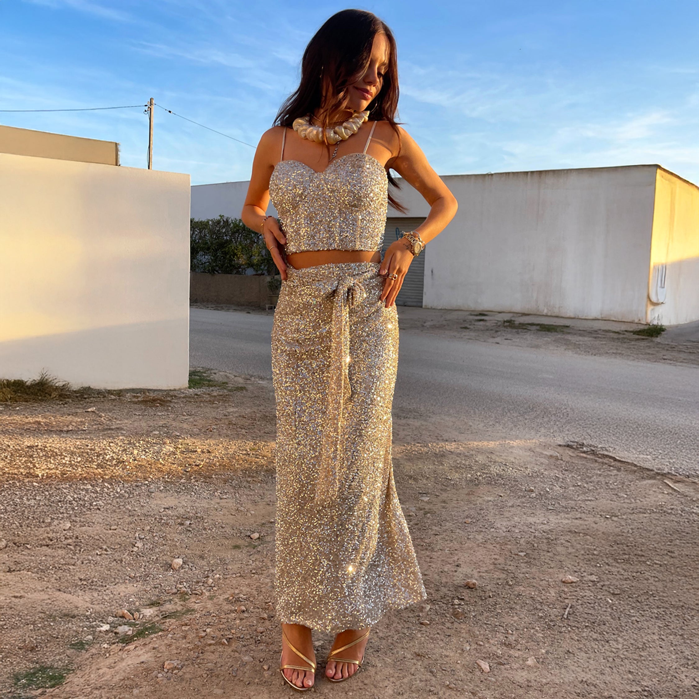 Jaspre Skirt - Silver