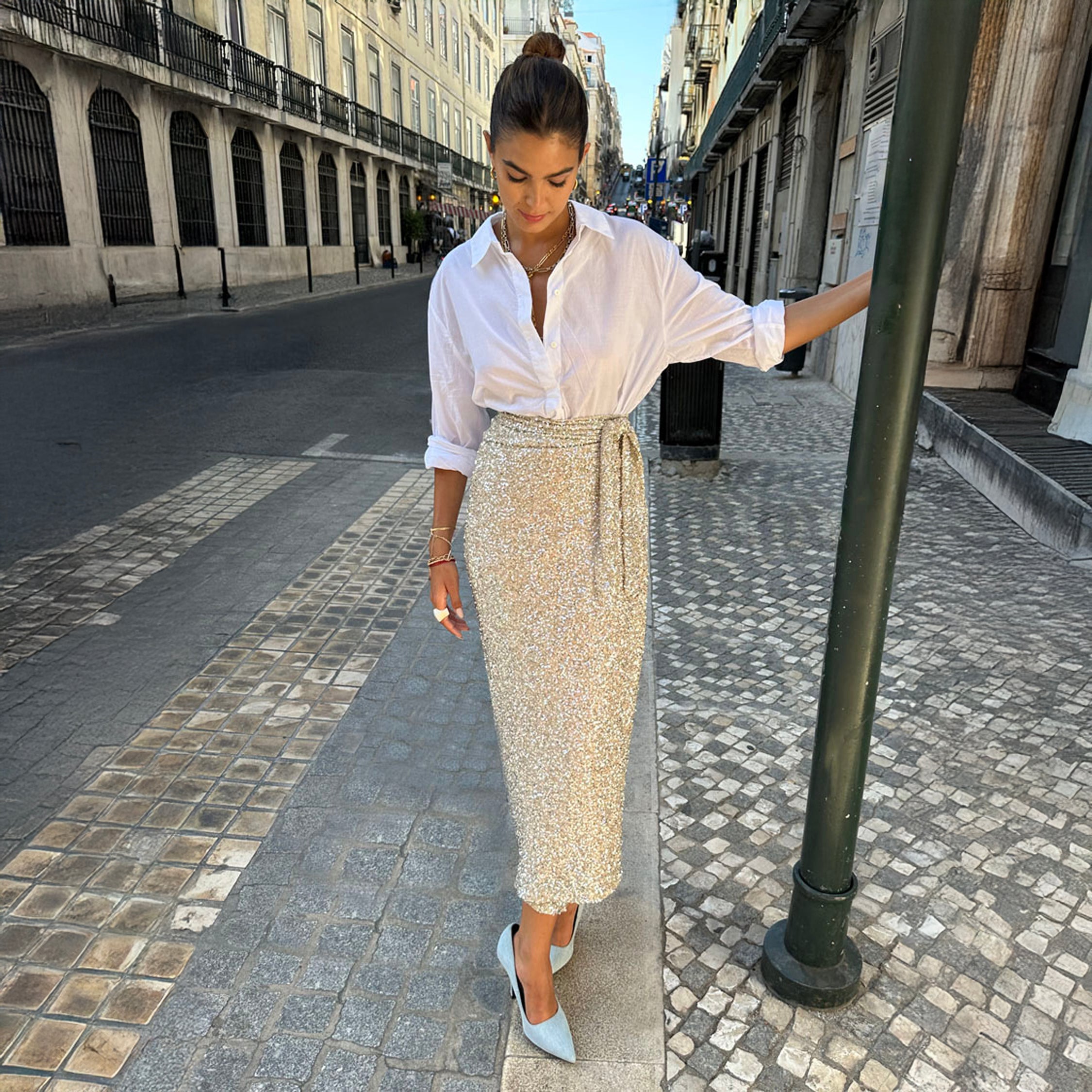 Jaspre Skirt - Silver