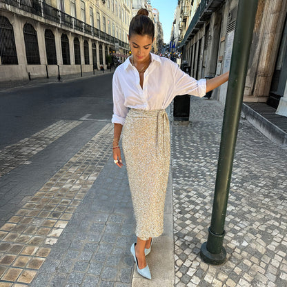 Jaspre Skirt - Silver