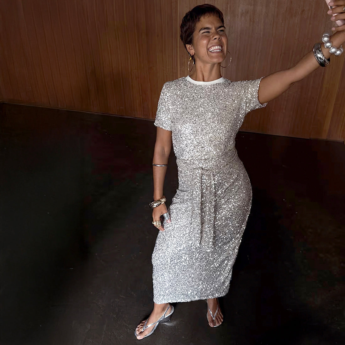 Jaspre Skirt - Silver