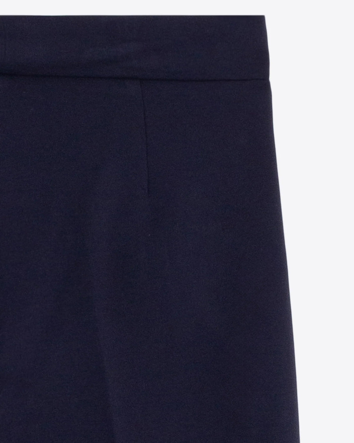 Jersey Button Hem Trouser - Navy
