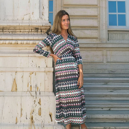 Jersey Geo Dress - Green