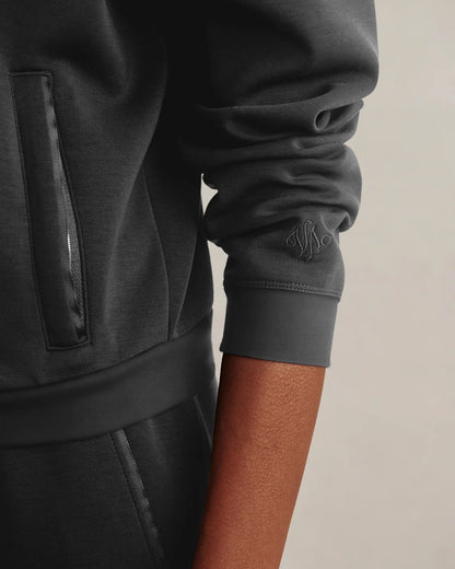 Jorgie Zip Through Hoodie - Black