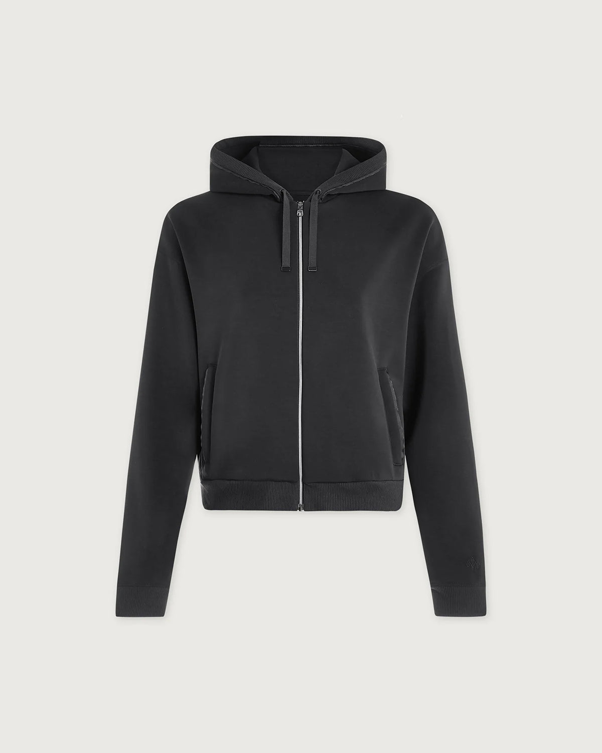 Jorgie Zip Through Hoodie - Black