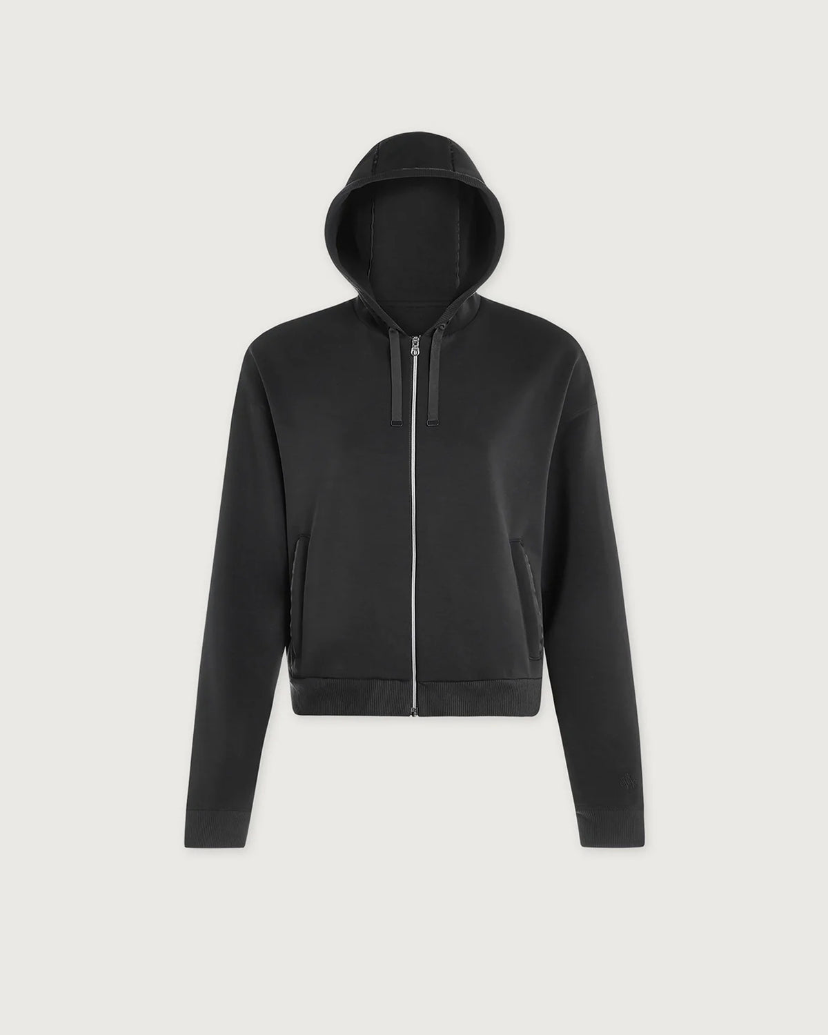 Jorgie Zip Through Hoodie - Black