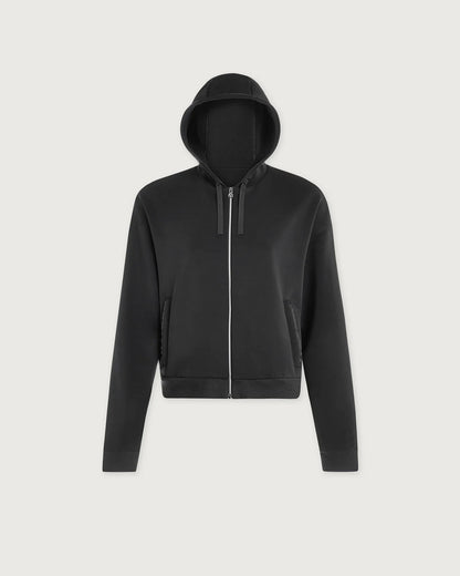 Jorgie Zip Through Hoodie - Black