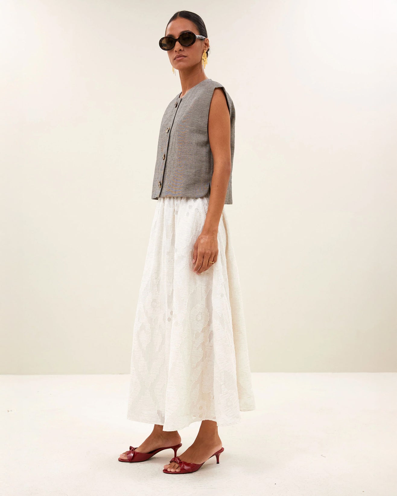 Juta Skirt - Cream