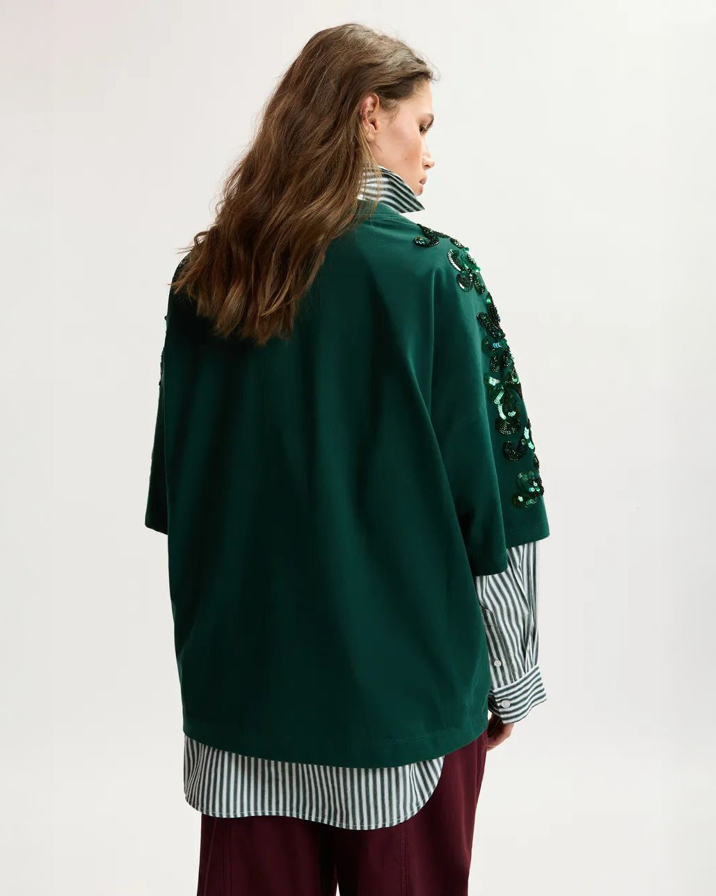 Kangoo Embroidered T-Shirt - Bottle Green