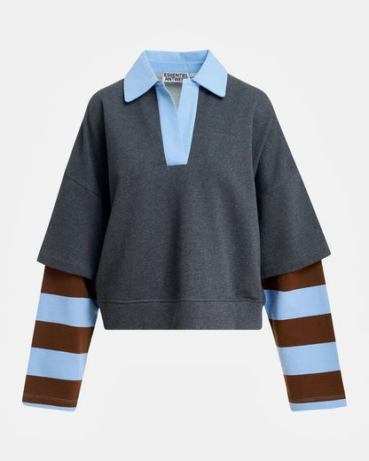 Kantelou Polo Sweatshirt - Steel Pulse