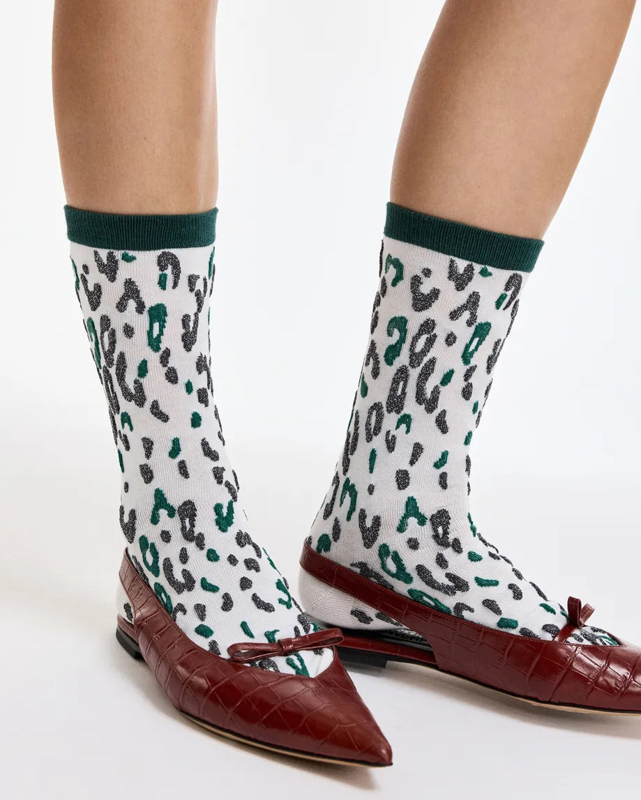Karty Leopard Socks - Off White