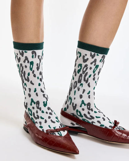 Karty Leopard Socks - Off White