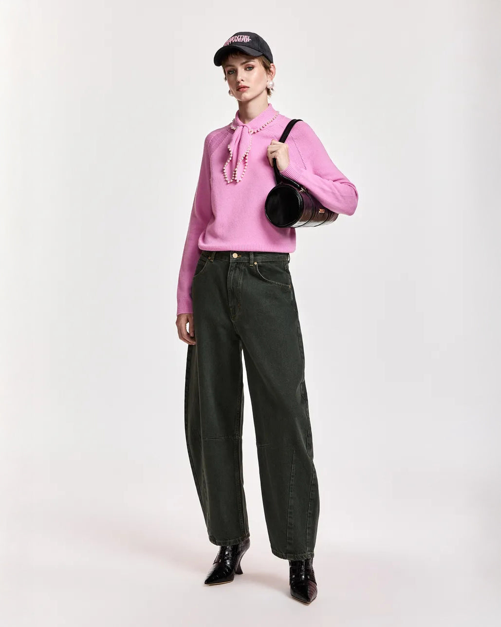 Kasa Pullover With Beads - Millenial Pink