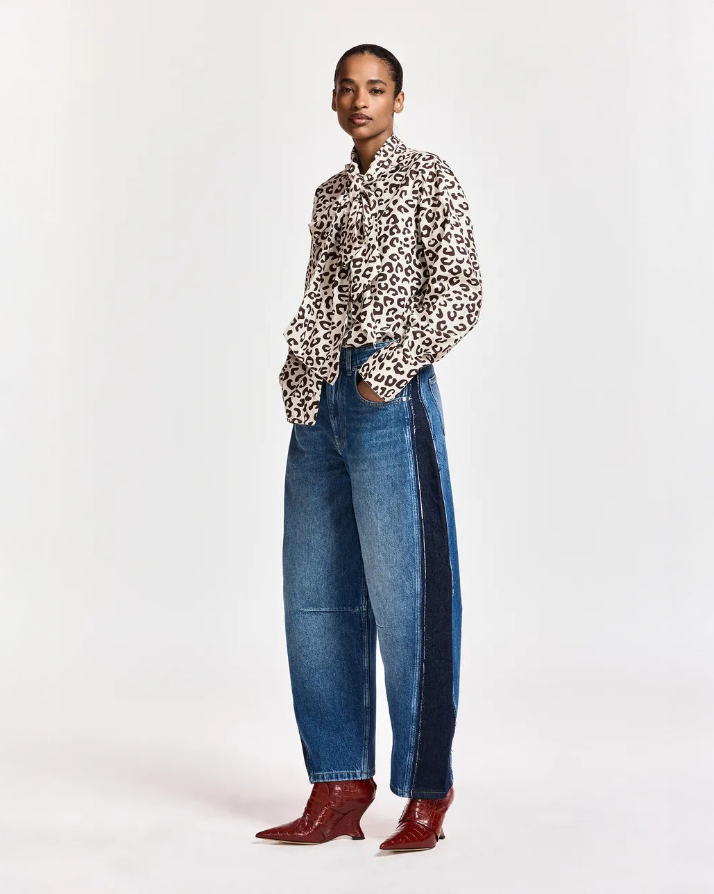 Kashba Patchwork Jeans - Midnight Wave