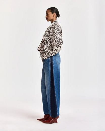 Kashba Patchwork Jeans - Midnight Wave