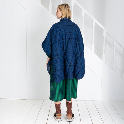 Kiki Quilted Cape - Denim