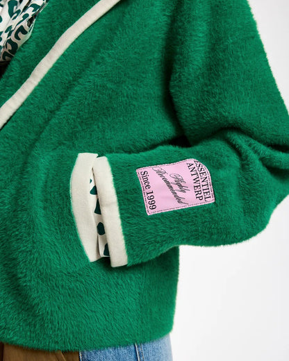 Kugar Contrast Cardigan - Kiwi Queen