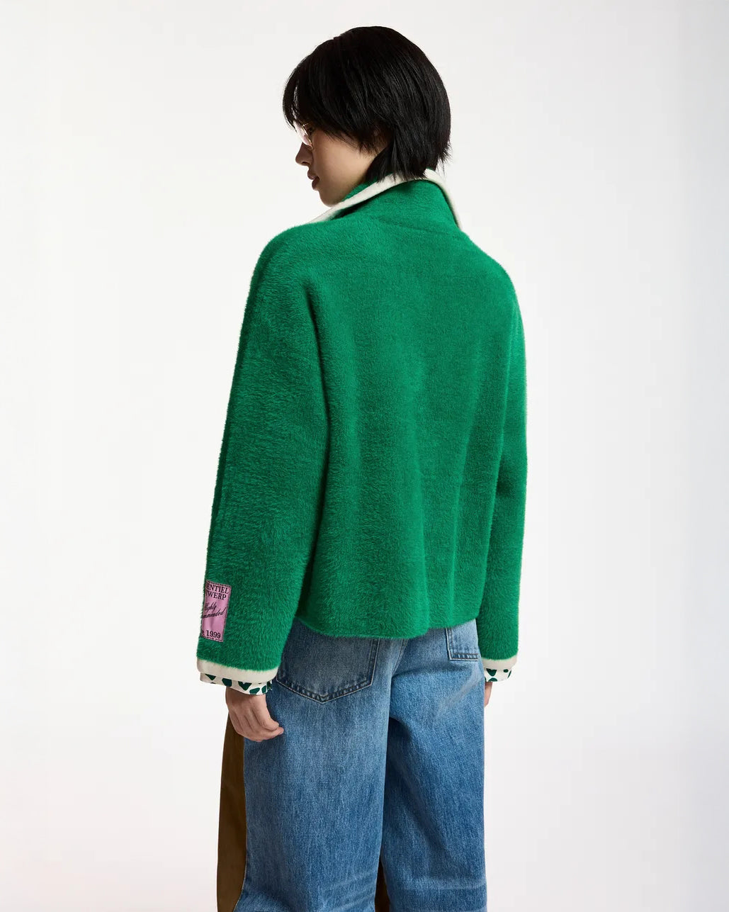 Kugar Contrast Cardigan - Kiwi Queen