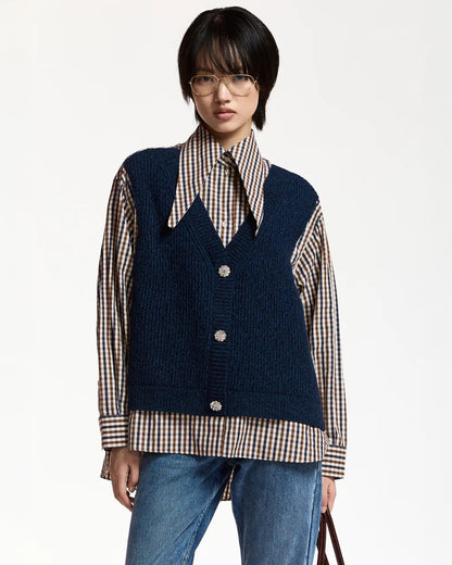 Kute Fabric Mix Shirt - Kiwi Queen