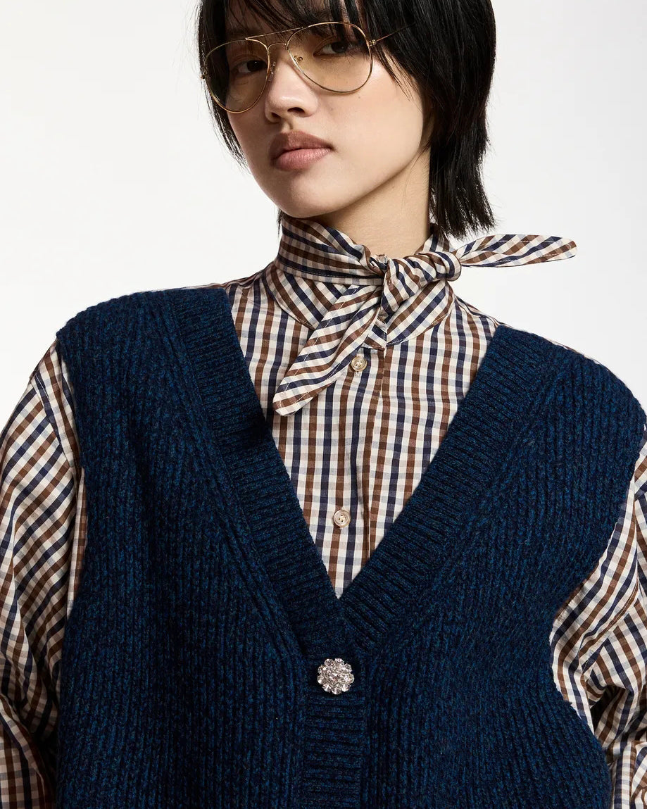 Kute Fabric Mix Shirt - Kiwi Queen