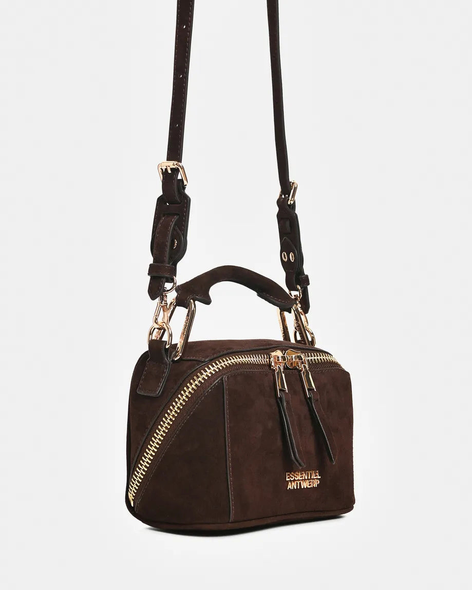 Kyla Suede Leather Bobbi Bag - Cigar Lounge