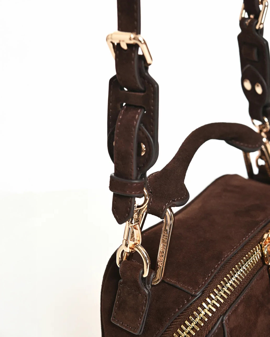 Kyla Suede Leather Bobbi Bag - Cigar Lounge