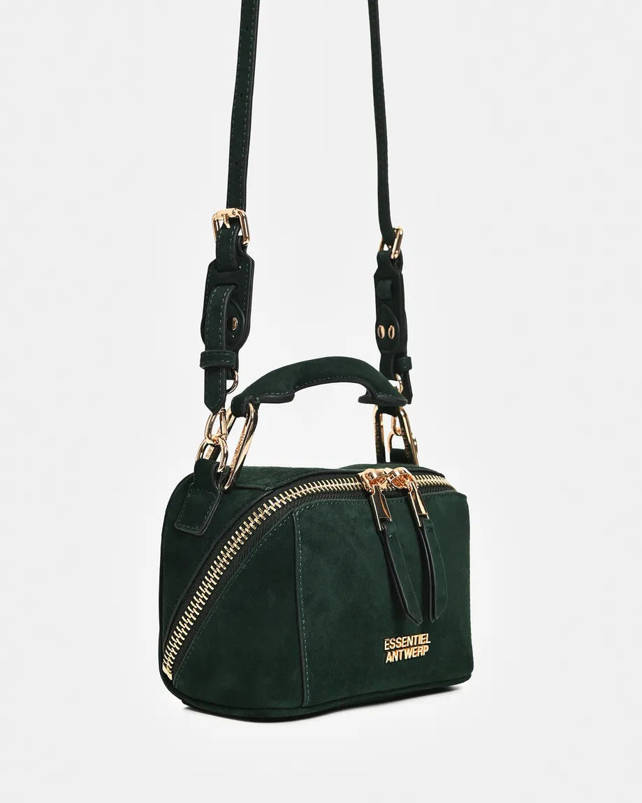 Kyla Suede Leather Bobbi Bag - Forest Whisper