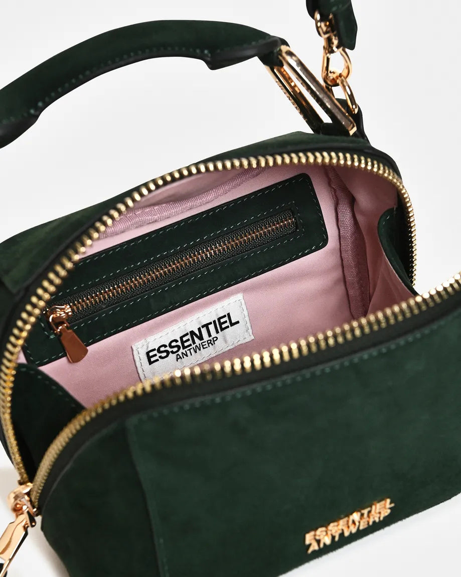 Kyla Suede Leather Bobbi Bag - Forest Whisper