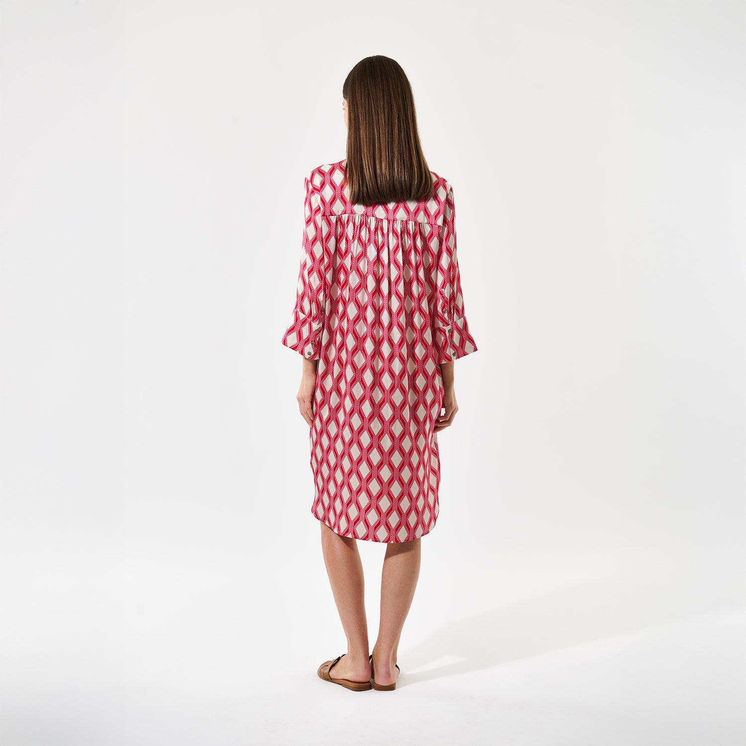 Kamilles Shirt Dress - Brillante Pink