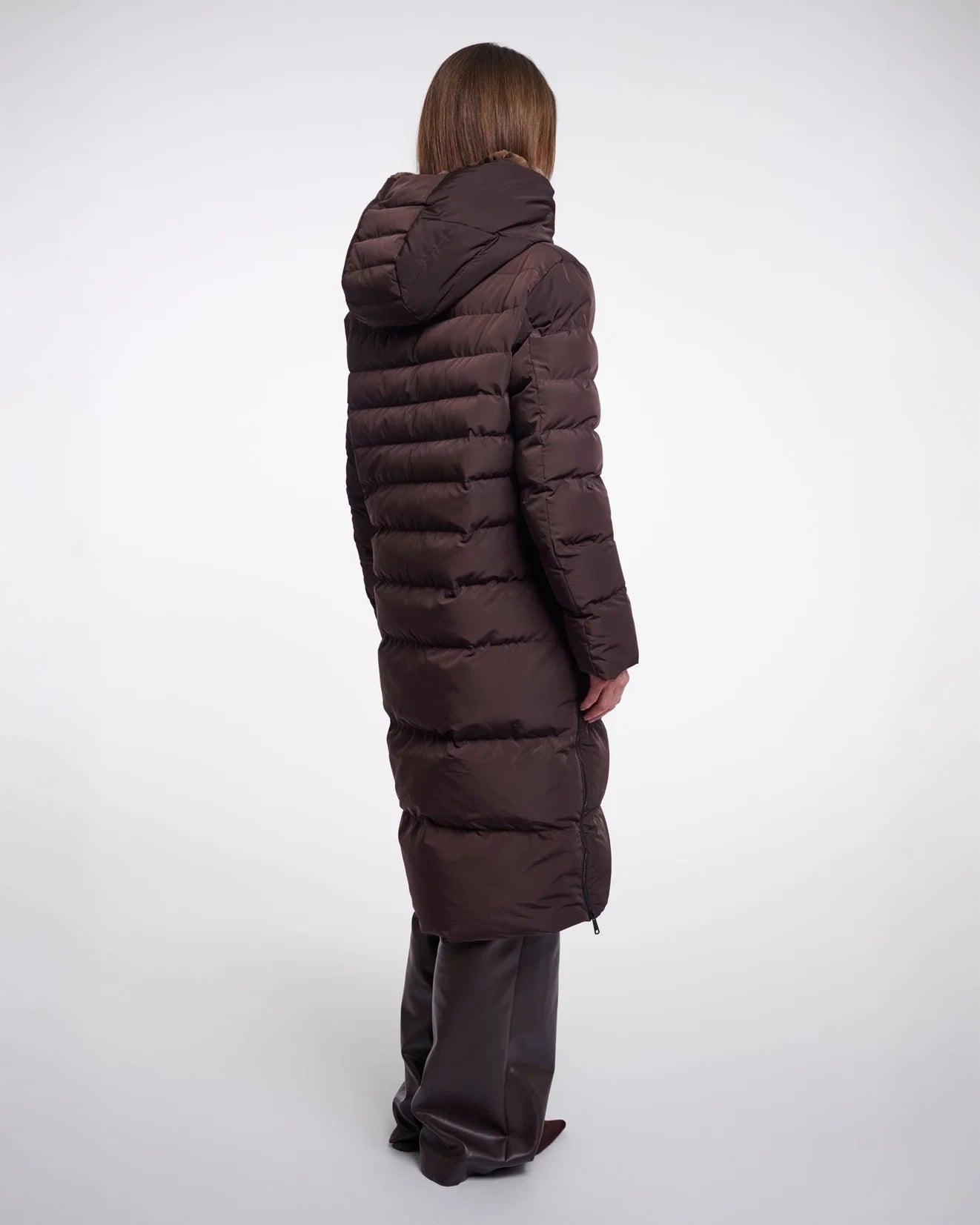 Keilafur Puffa Coat - Brown Leopard