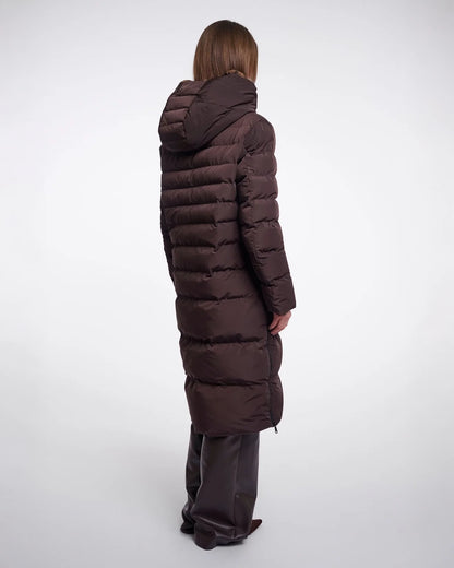 Keilafur Puffa Coat - Brown Leopard