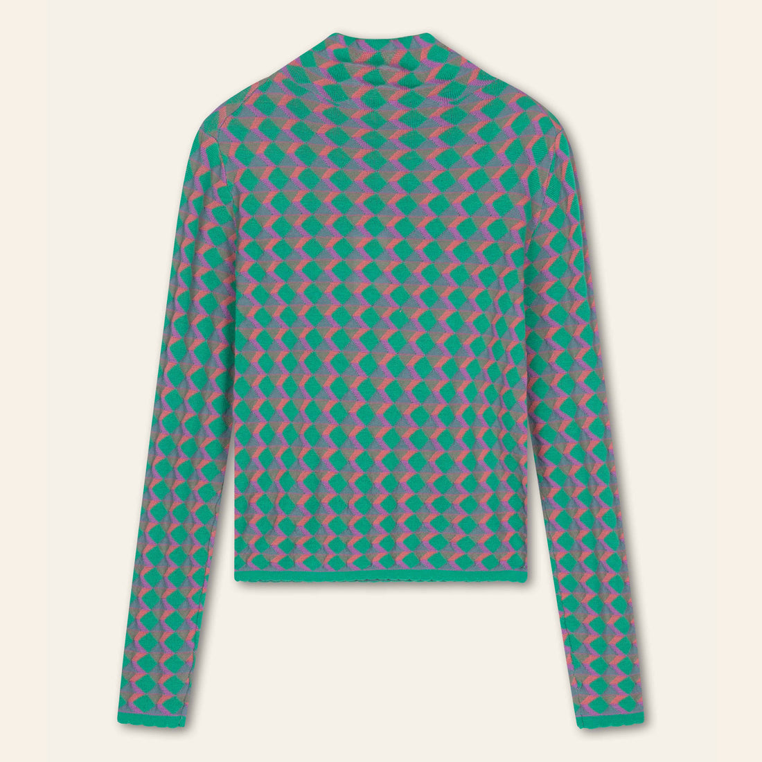 Kendal Pullover - Garland Jacquard Code Green