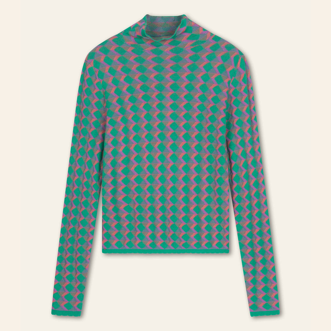 Kendal Pullover - Garland Jacquard Code Green