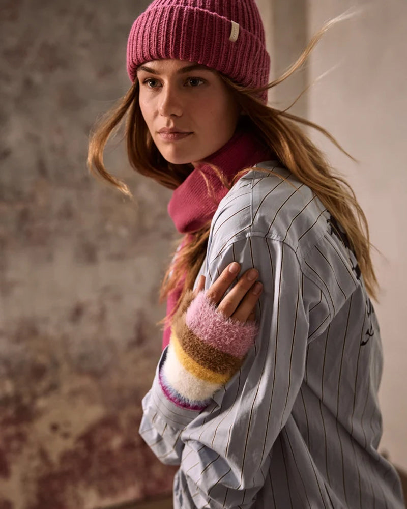 Kumana Fingerless Gloves - Pink