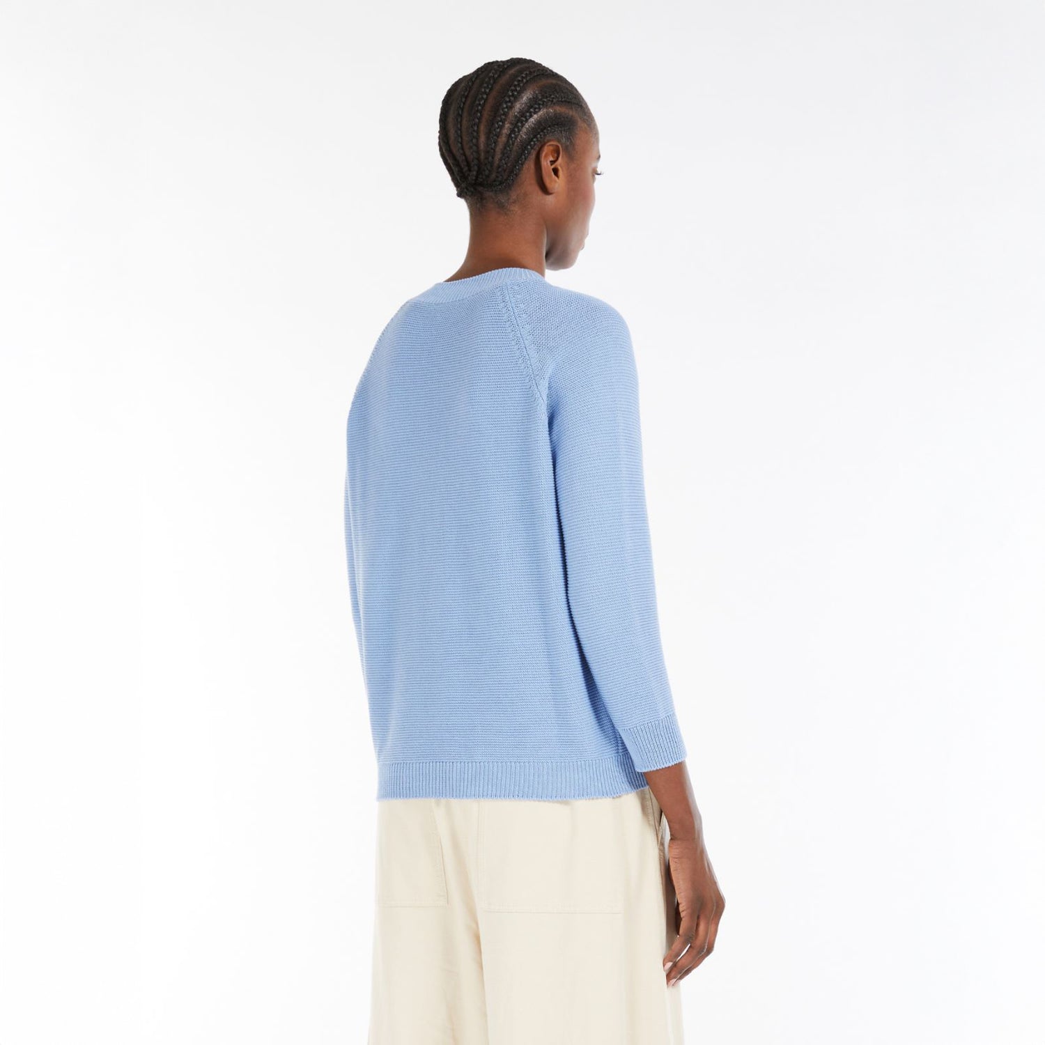 Linz Plain Knit - Sky Blue