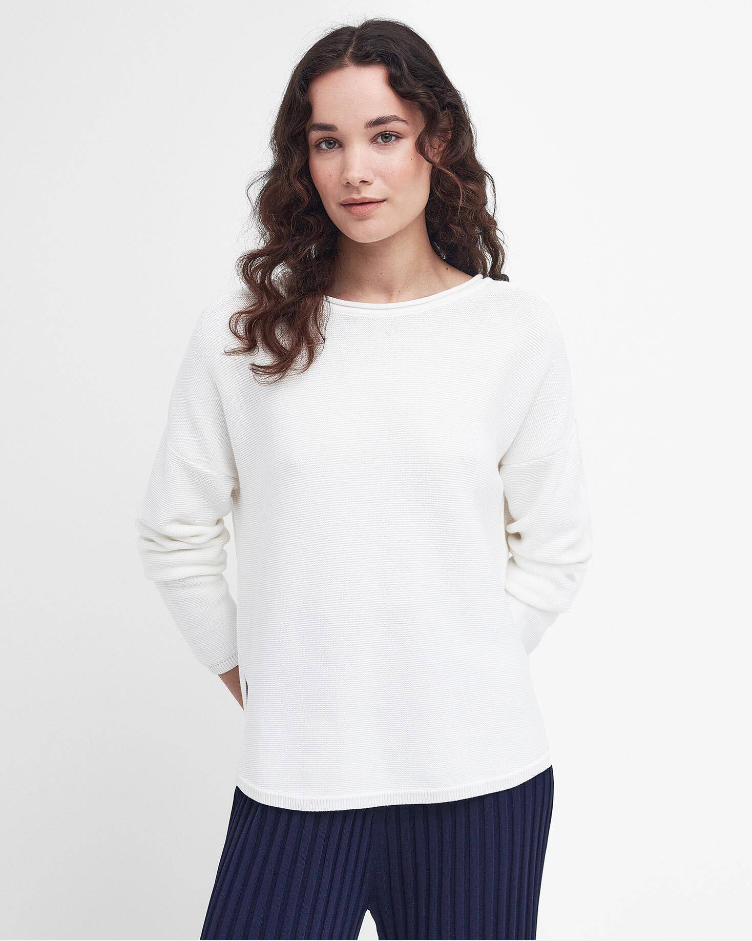 Marine Knitted Jumper - Cloud