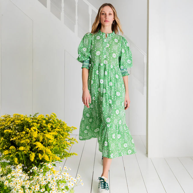 Loane Dress - Apple Green