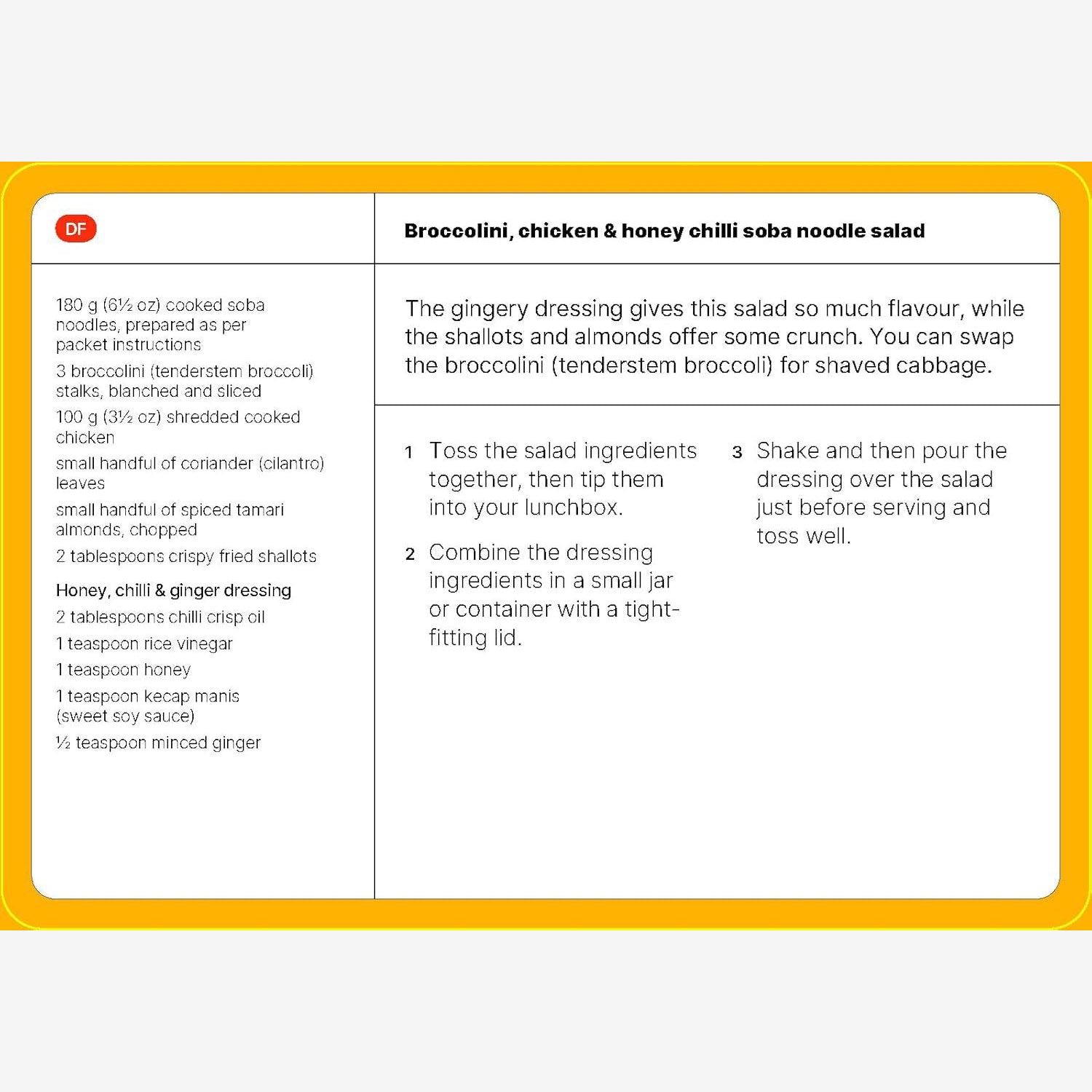 Lunchbox Recipe Cards