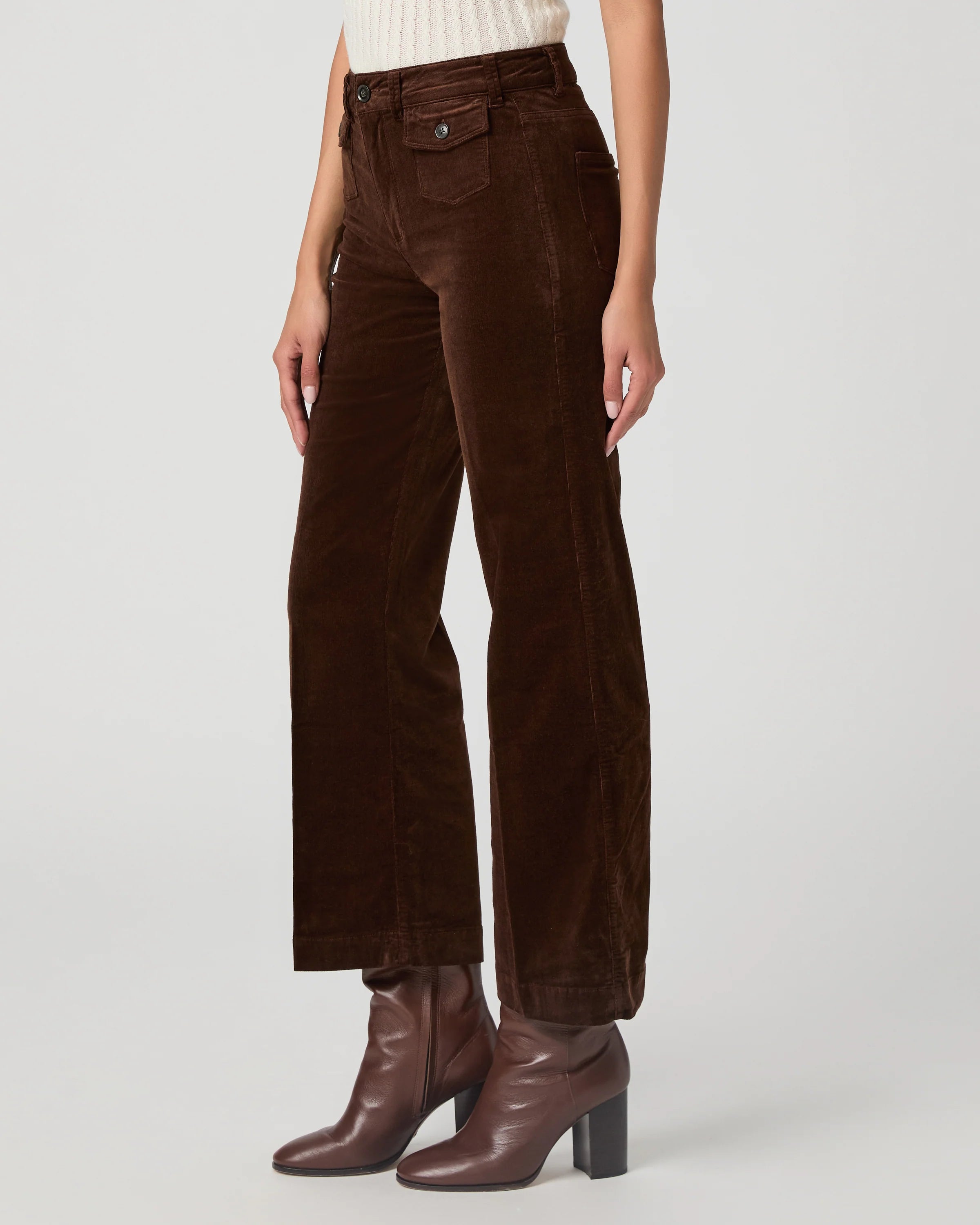 Leenah Ankle with Mini Patch Pockets - Chicory Coffee