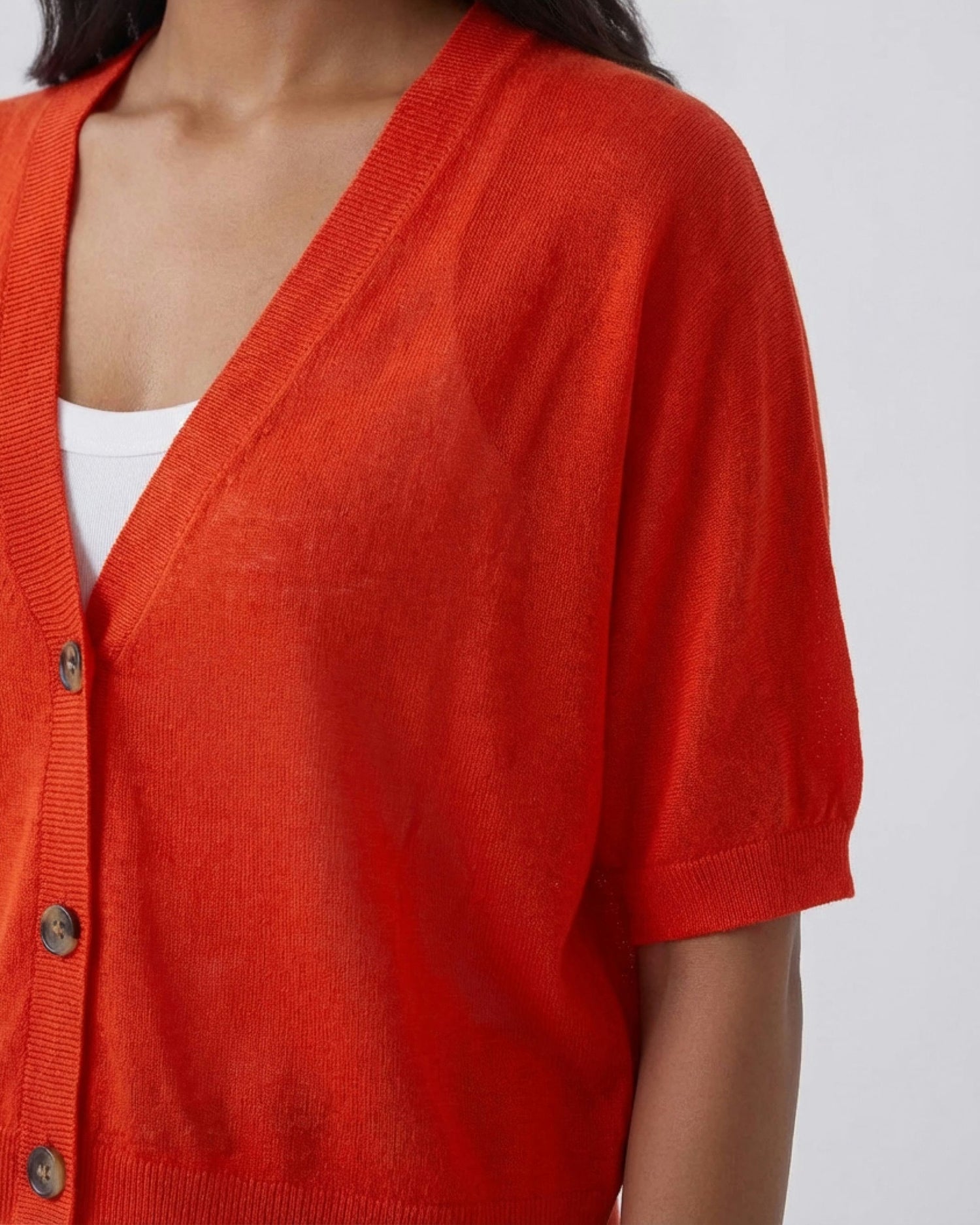 Lightweight Cardigan - Red