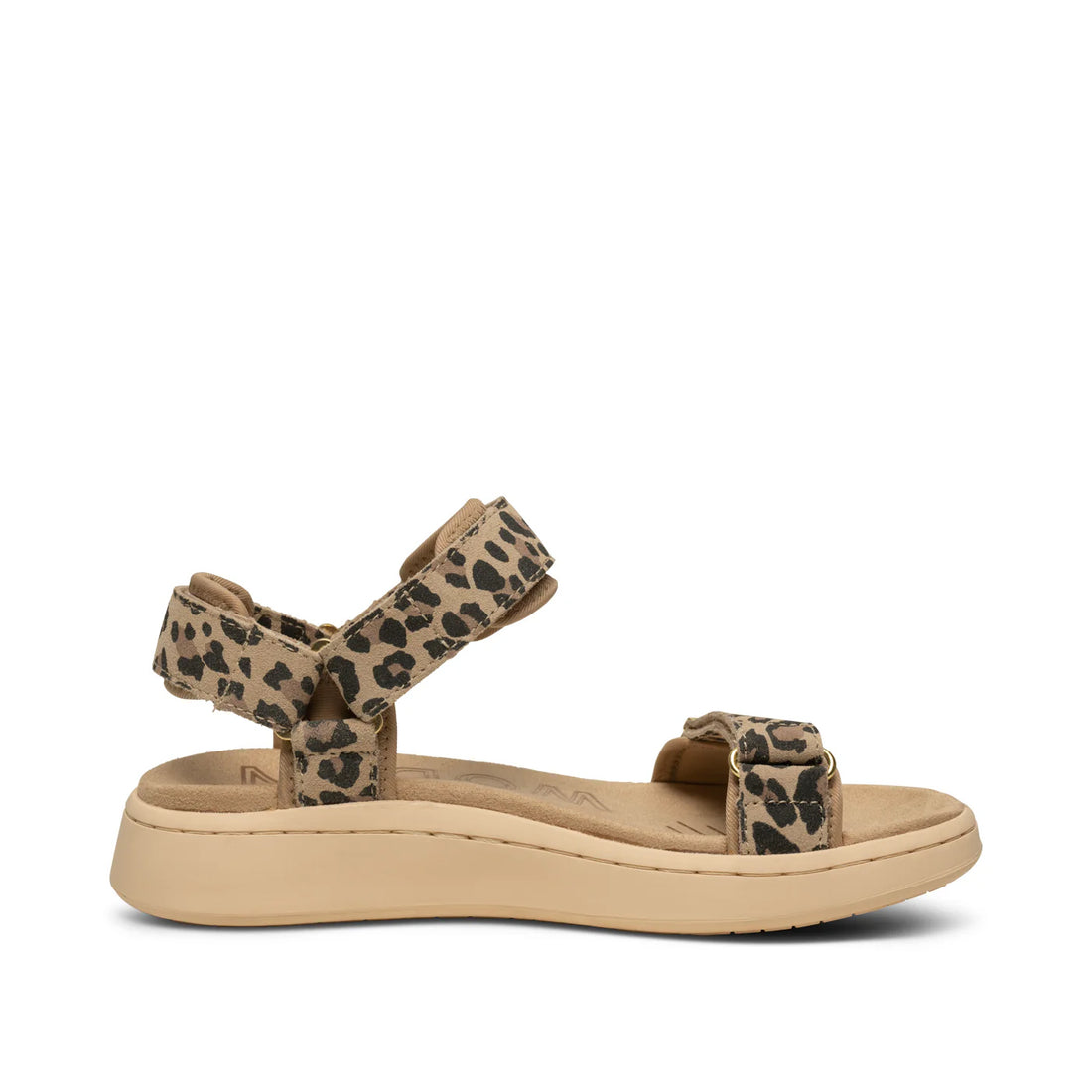 Line Suede Sandal - Leopard