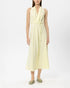 Linen Blend Midi Dress - Citron