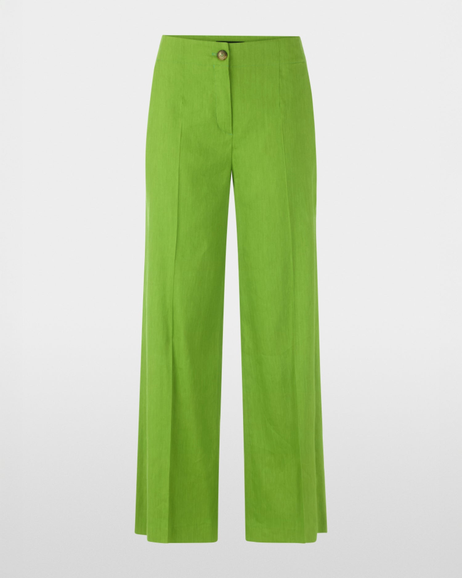 Linen Wide Leg Trouser - Green