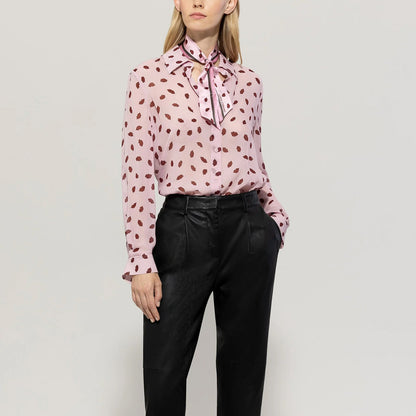 Lips Print Shirt - Fresh Rose