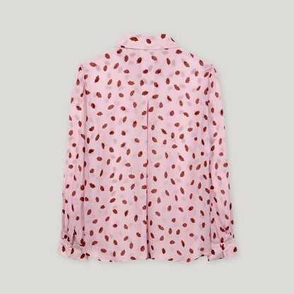 Lips Print Shirt - Fresh Rose