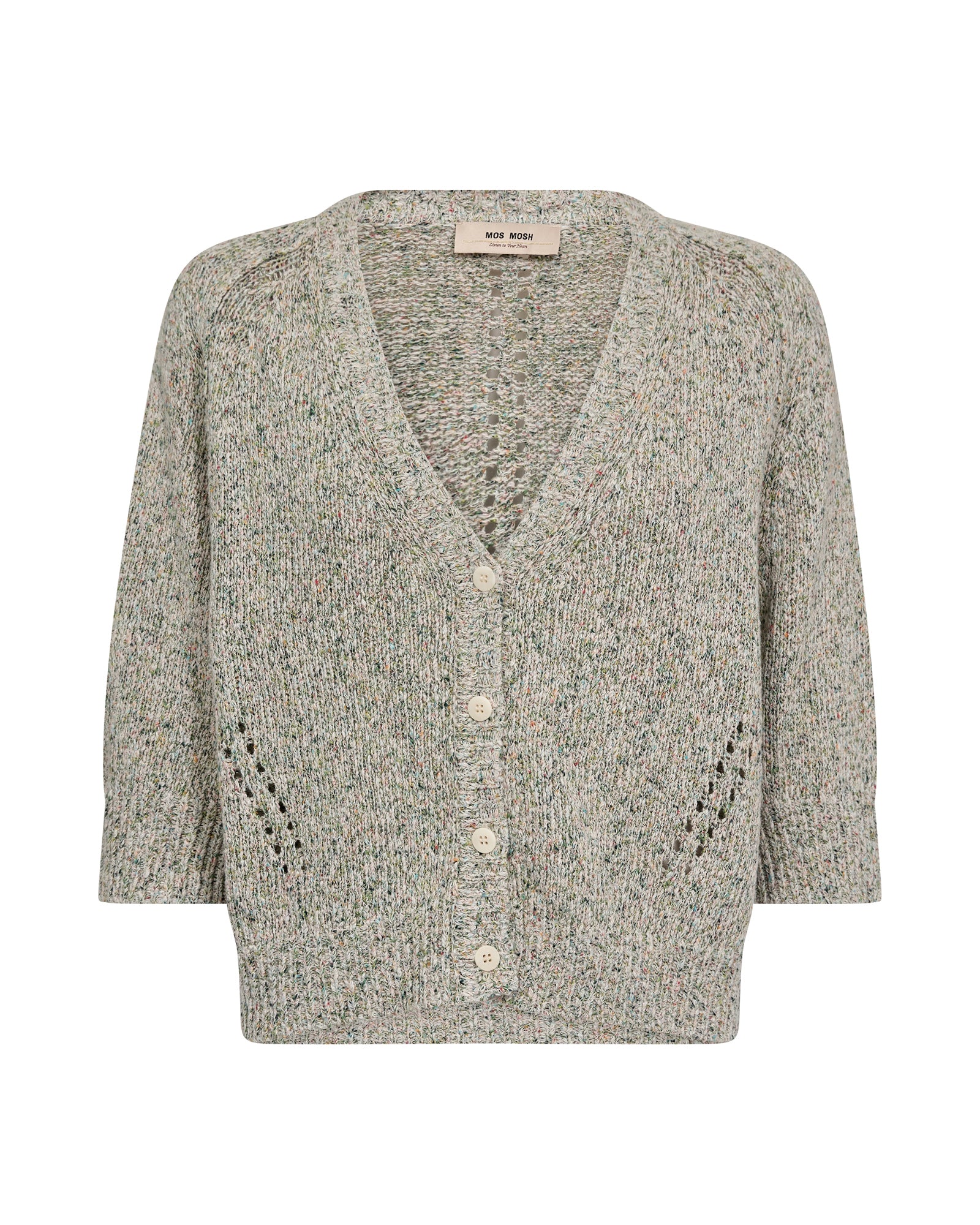 Cavells | Mos Mosh Lizet Camelot Knit Cardigan in Turf Green